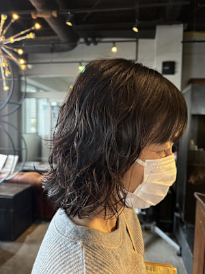 ゆるふわボブパーマ