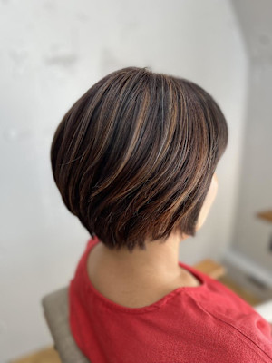 白髪ぼかしハイライト