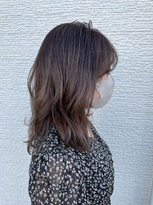 バレイヤージュ/ベージュカラー