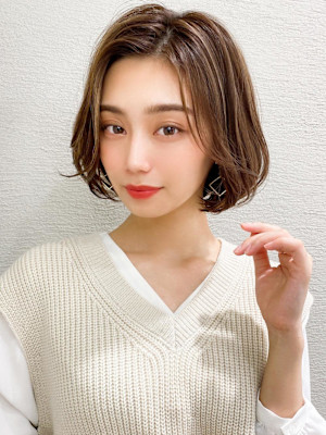 30代/40/小顔/前髪/イメチェン/ショートボブ/髪質改善
