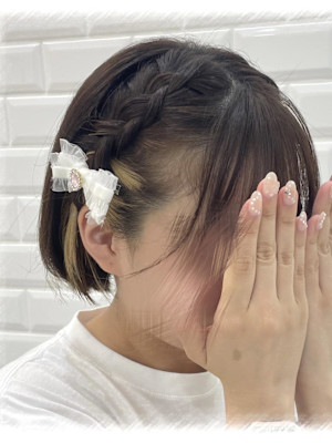 ボブさんおすすめ！サイド編み込み♪_ゆう