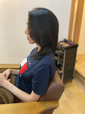 お客様髪質改善データ1431（レイヤーボブ）