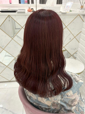 ブリーチなし色落ちも可愛いピンクカラー＊まゆ