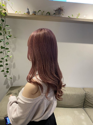 前髪/アンブレラカラー/こなれミディ/イメチェン/ウェーブ