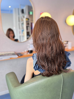 #ニュアンスカラー　#チョコベージュ　#フェミニンロング