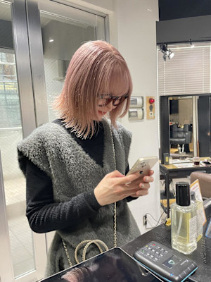 ピンクカラー/ピンクラベンダー/ハイトーン/ブリーチ