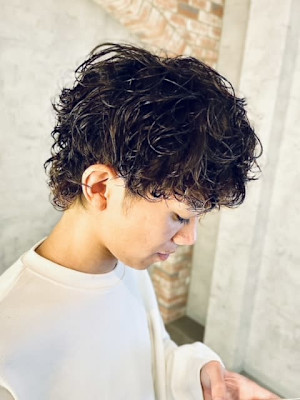 【男の色気UP⤴】メンズマッシュウルフ×パーマ