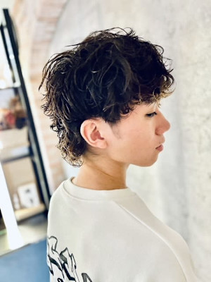 【男の色気UP⤴】メンズマッシュウルフ×パーマ