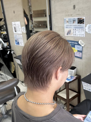 ミルクティーアッシュハイトーン透明感グレージュカラー