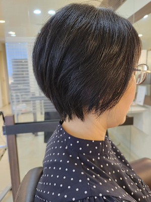 丸みショートボブ　絶壁解消ショートボブ