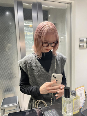 ピンクカラー/ピンクラベンダー/ハイトーン/ブリーチ