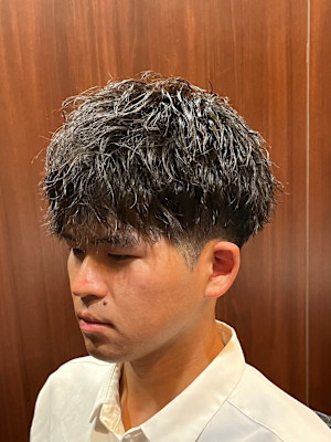 フェードカット＋ツイストスパイラル