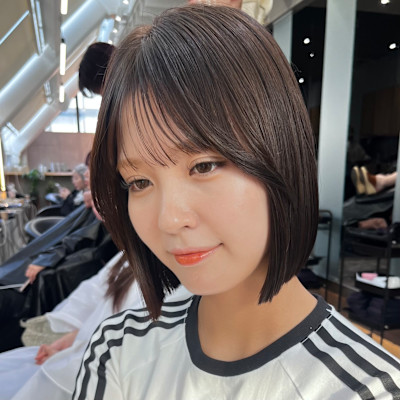 10代20代切りっぱなしボブショートヘアくびれボブ天神大名