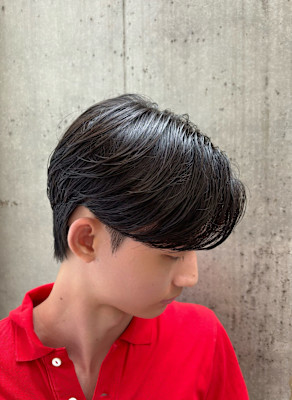 韓国風カルマパーマ　韓国ヘア　メンズ　原宿　表参道