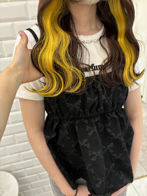 ブラウンベージュ×インナーイエロー＊まゆ