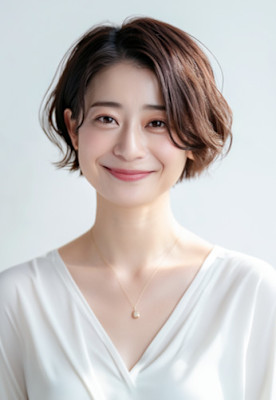 かわいいふんわりショートパーマ