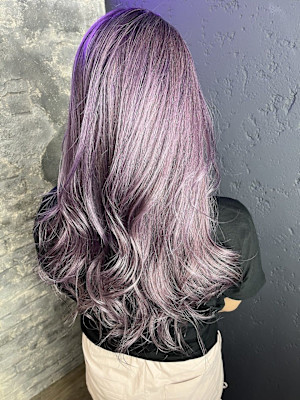バイオレットカラーブリーチダブルカラー【池袋・池袋東口・池袋