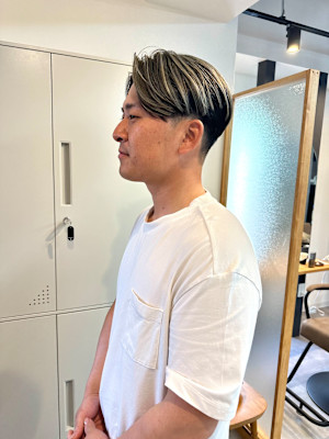 大人メンズ×アンブレラカラー