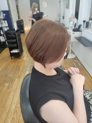 すっきりショートボブ　30代/40代/50代