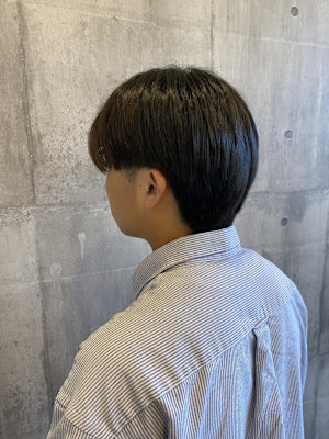 襟足あり×メンズカット