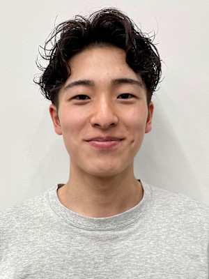 大人センターパートパーマ