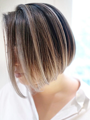 ハイライトグラデーションボブ_ba283541
