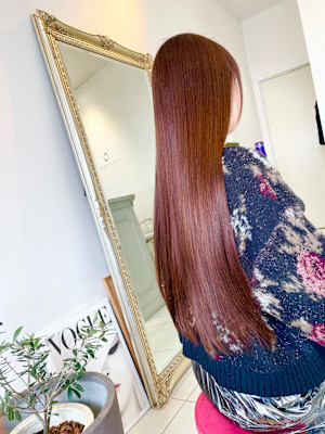 世界一傷まない次世代髪質改善カラーストロベリーピンクアッシュ