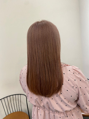 池袋/ハイトーン/ピンクベージュ/ブリーチカラー