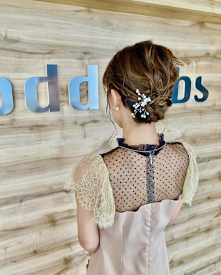 結婚式 パーティヘアセット