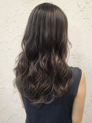 【Flor_戸塚】*韓流パーマ風+グレージュ+ロング*