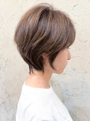 【Flor_戸塚】*大人ショート+秋色オリーブベージュ*