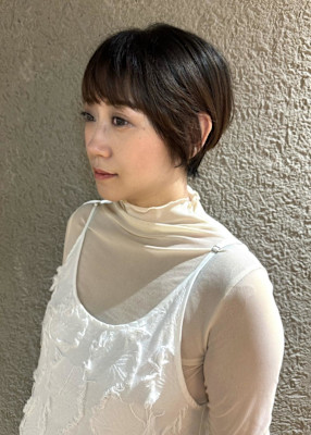 大人かわいい丸みショートボブ/20代/30代/40代/50代