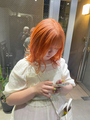 キツネカラー/オレンジカラー/ハイトーン/ブリーチ