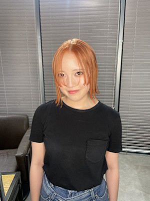 オレンジカラー/オレンジベージュ/ハイトーン/ブリーチ