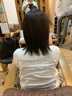 お客様髪質改善データ1443（アッシュグレージュ）