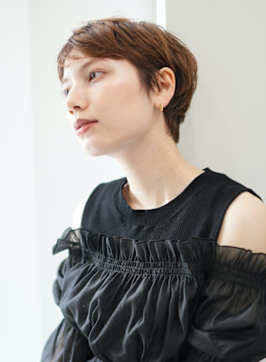 40代50代小顔前髪イメチェンアンブレラカラーショート