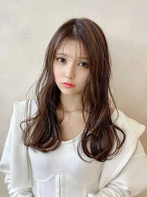 【monaco】ベース顔さん対策/小顔ヘア/シースルー前髪