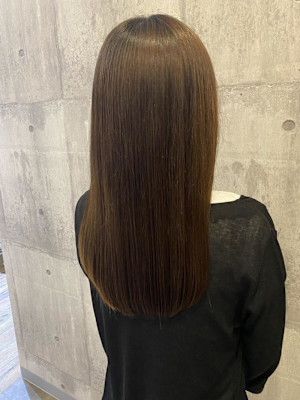 ワンレンロングスタイル