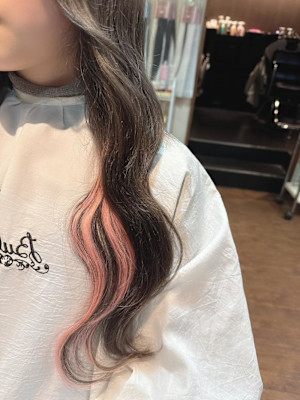 プルエクステでピアスカラー