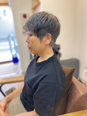お客様髪質改善データ1444（ハンサムショート）