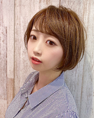 【monaco】20代丸顔さんに似合わせる丸みショートヘア