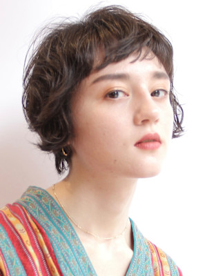 大人ショートパーマ