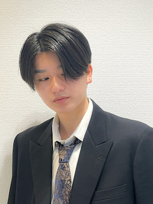 91短髪ツーブロック束感モテる黒髪シークレットパーマ流行