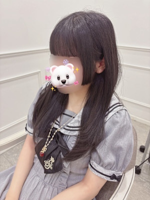 ぱっつん前髪×リップライン姫カット＊まゆ