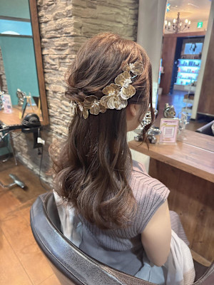 ハーフアップ♪♪