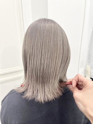 美髪/大人かわいい/こなれミディ/サンドベージュ