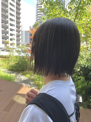 切りっぱなしボブ