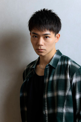 ブルーアッシュ×ナチュラルダウンバング