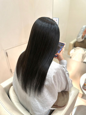 ブルーブラック暗髪カラー！