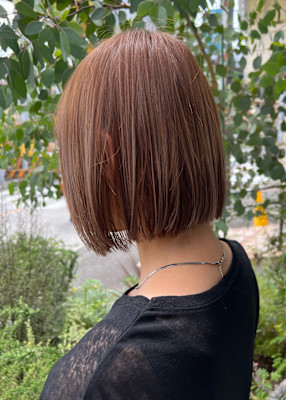 切りっぱなしボブ